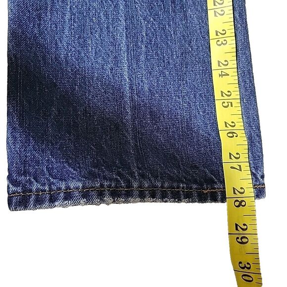 Bullhead Mens Jeans Actual Size 32x28 Dillon Skinny Frayed Hems Distressed - Picture 14 of 14